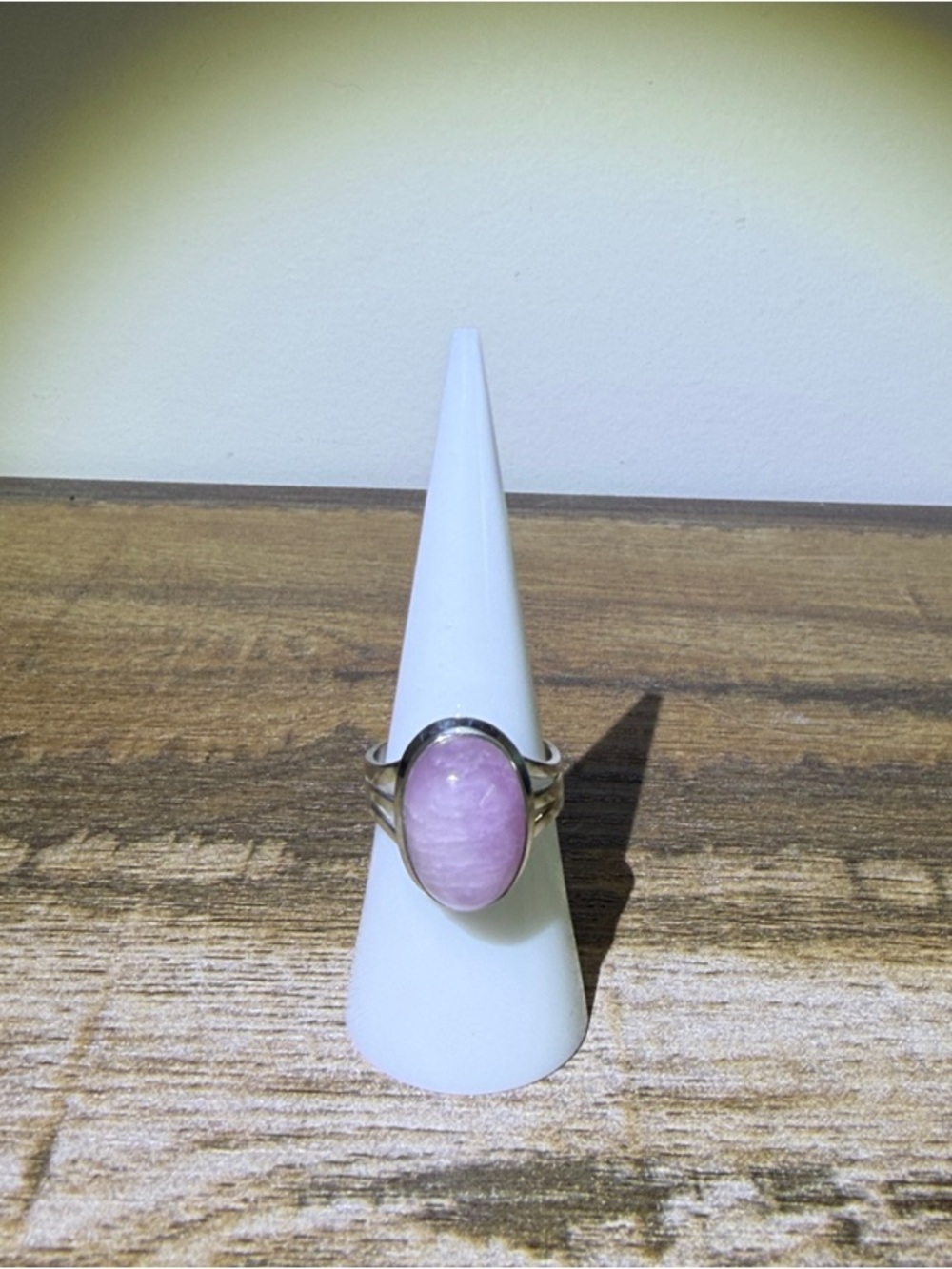 Kunzite Silver Ring